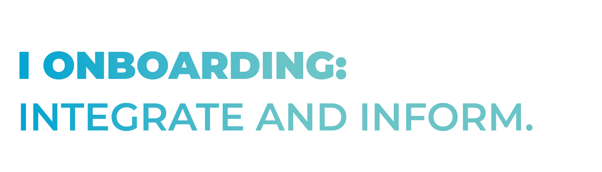 Theme 1. Onboarding: Integrate and inform. 